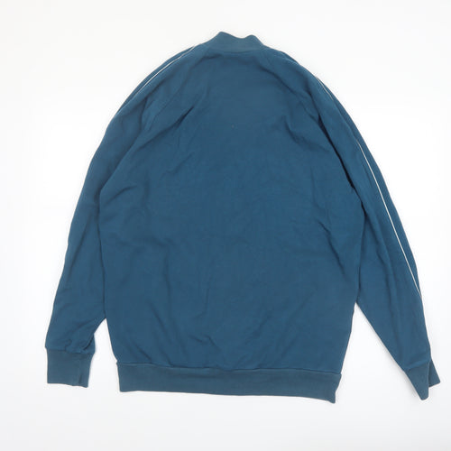 Lacoste Men's Blue Bomber Jacket Size L Zip-Up Lightweight