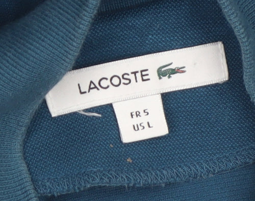 Lacoste Men's Blue Bomber Jacket Size L Zip-Up Lightweight