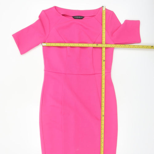 Dorothy Perkins Women’s Pink Bodycon Knee Length Dress Size 18