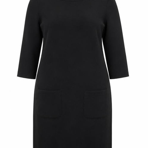 Boden Women’s Black Shift Dress Size 14 Workwear 3/4 Sleeve