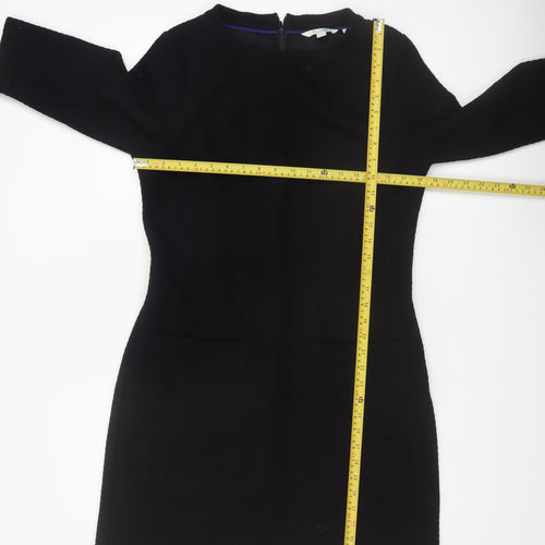 Boden Women’s Black Shift Dress Size 14 Workwear 3/4 Sleeve