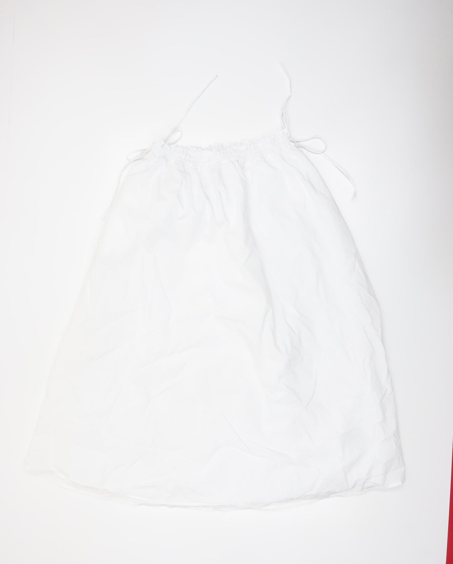 Marks and Spencer Women's White Cotton Long A-Line Skirt Size 10