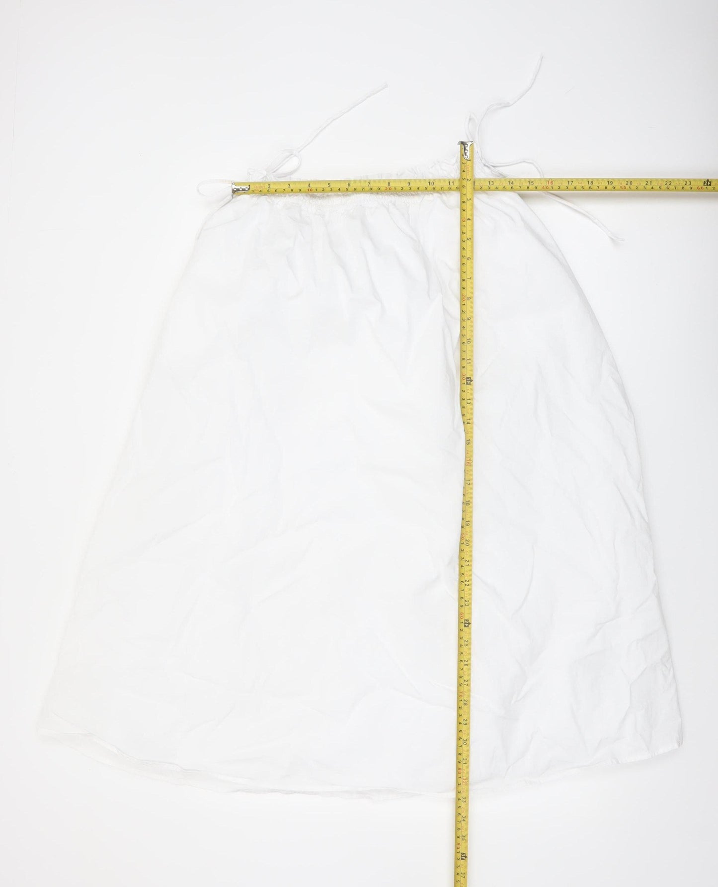 Marks and Spencer Women's White Cotton Long A-Line Skirt Size 10