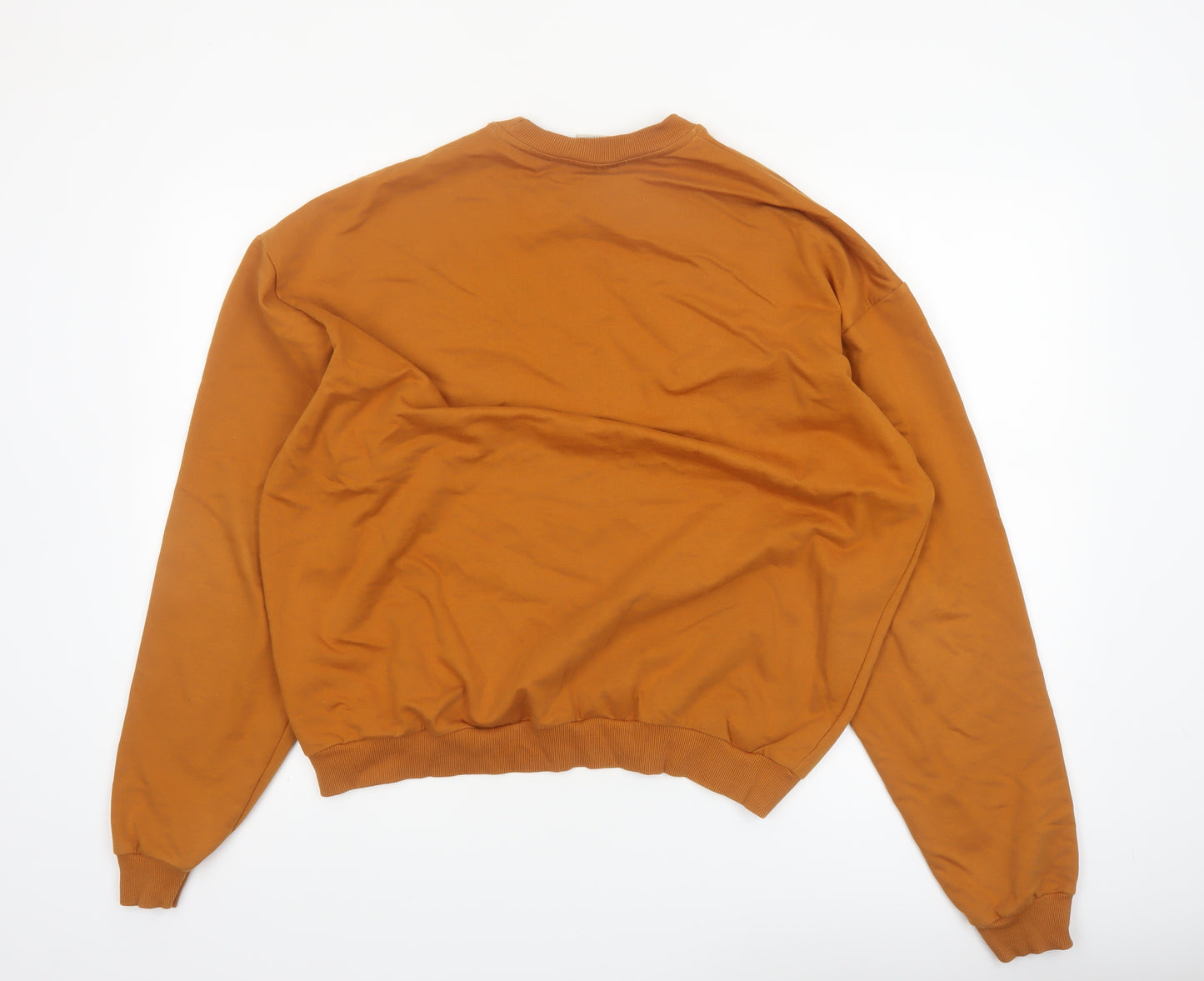 Lucy & Yak Men’s Brown Organic Cotton Crew Neck Sweatshirt Medium