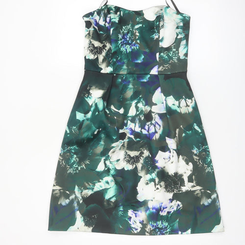 Warehouse Women’s Multicoloured Floral Bodycon Dress Size 10