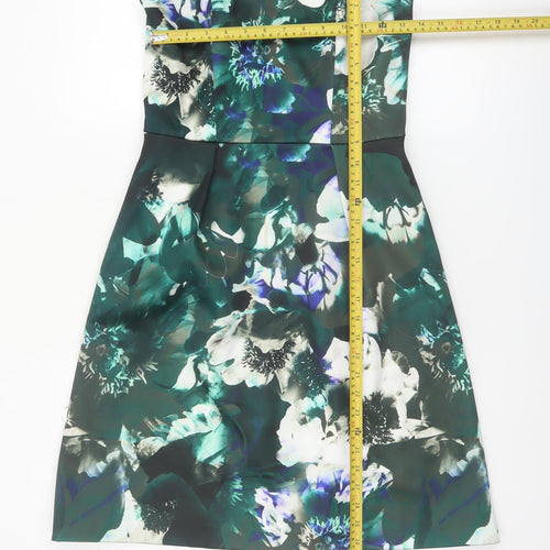 Warehouse Women’s Multicoloured Floral Bodycon Dress Size 10