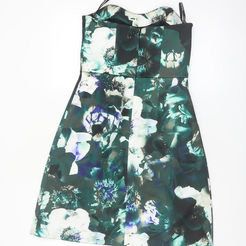 Warehouse Women’s Multicoloured Floral Bodycon Dress Size 10