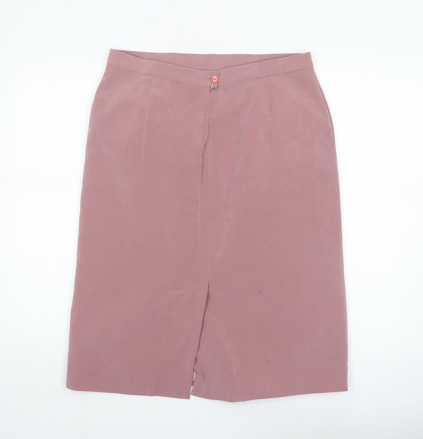 Jacques Vert Women's Pink Size 16 Pencil Skirt Lined Knee Length