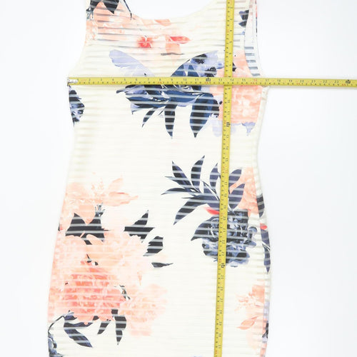 Quiz Women’s Multicoloured Floral Bodycon Dress Size 16