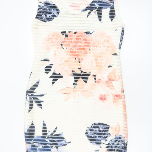Quiz Women’s Multicoloured Floral Bodycon Dress Size 16