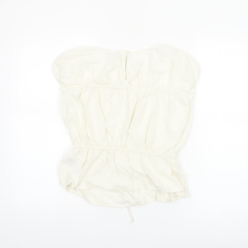 Marks and Spencer Women’s Ivory Sleeveless Tunic Blouse Size 10
