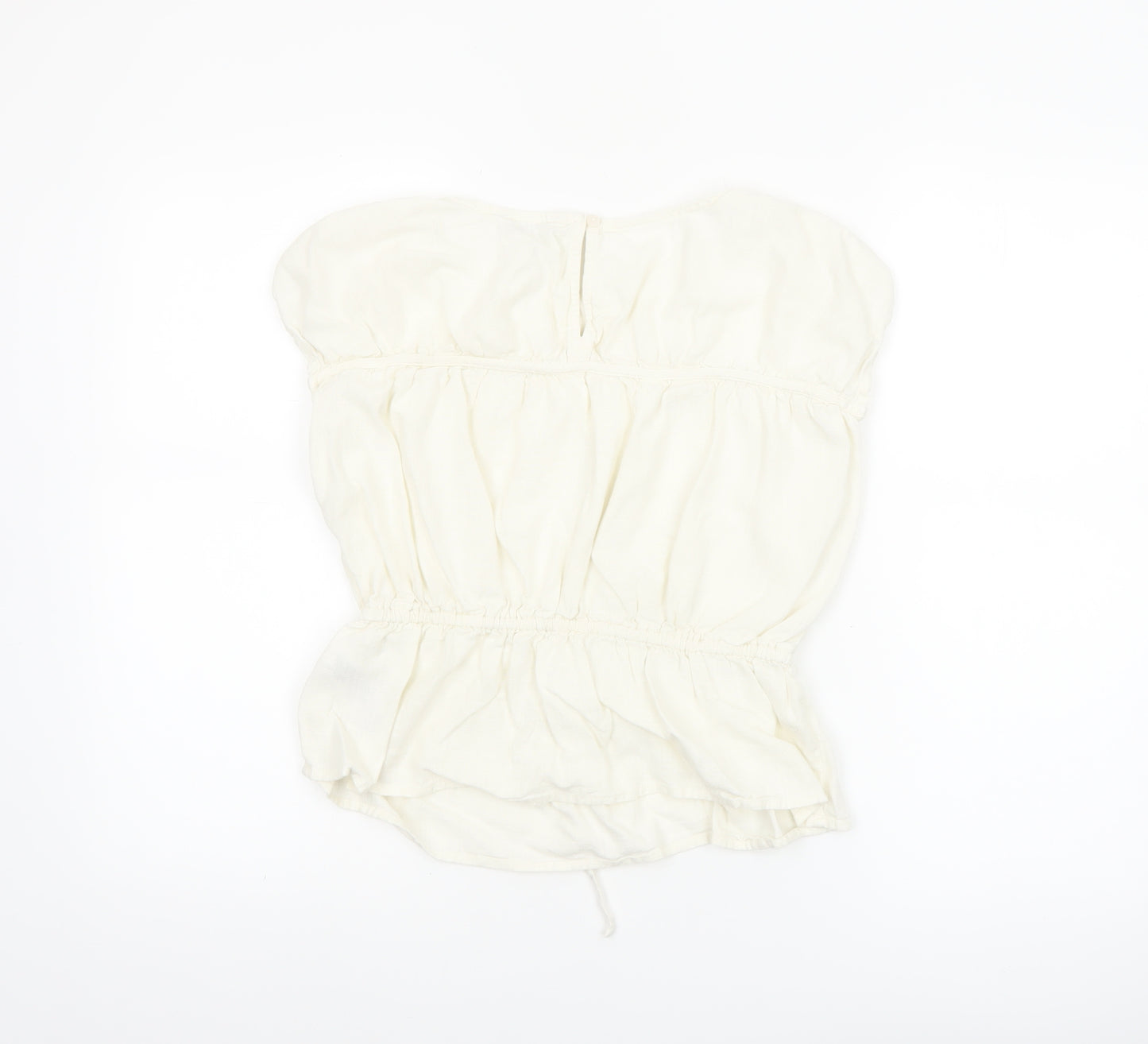 Marks and Spencer Women’s Ivory Sleeveless Tunic Blouse Size 10