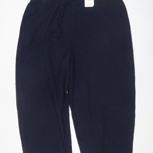 Marks and Spencer Womens Blue Size 20 Carrot Knit Trousers