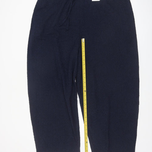 Marks and Spencer Womens Blue Size 20 Carrot Knit Trousers