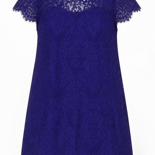 Monsoon Women’s Blue Lace Shift Dress Size 18 Elegant Formal