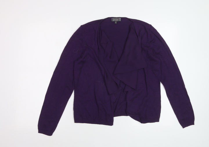 Marks and Spencer Per Una Women's Purple Cardigan Size 12 Lightweight Knit