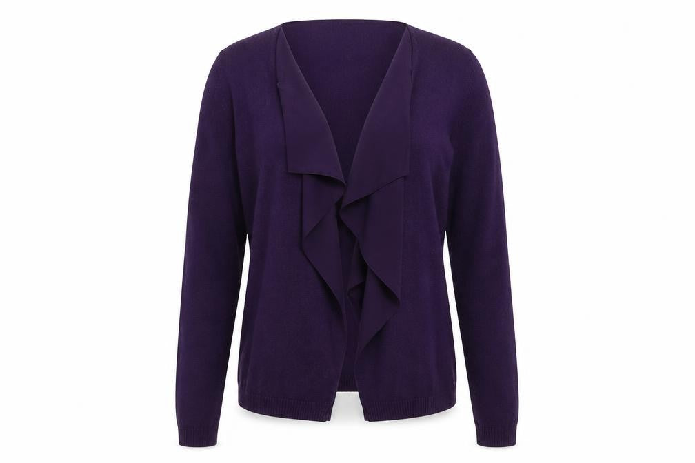 Marks and Spencer Per Una Women's Purple Cardigan Size 12 Lightweight Knit