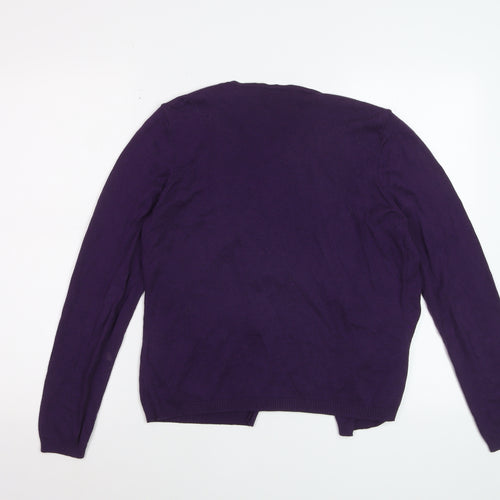 Marks and Spencer Per Una Women's Purple Cardigan Size 12 Lightweight Knit