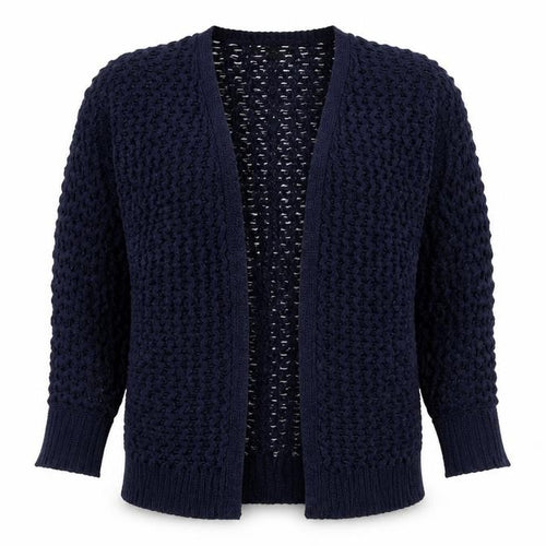 Forever 21 Women’s Blue Open-Knit Long Sleeve Cardigan Size S