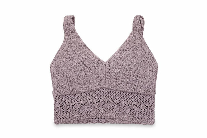 Hollister Women's Purple Crochet Camisole Tank Top XS