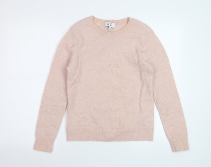 & Other Stories Women’s Pink Mohair Wool Crew Neck Jumper Small