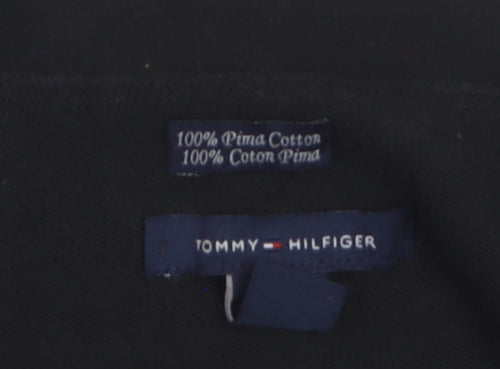 Tommy Hilfiger Women’s Black Cotton Cardigan XL V-Neck Knit