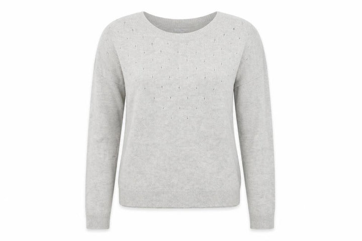 Gap Women Grey Crew Neck Long Sleeve Pullover Jumper Size L