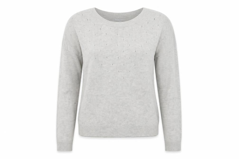 Gap Women Grey Crew Neck Long Sleeve Pullover Jumper Size L