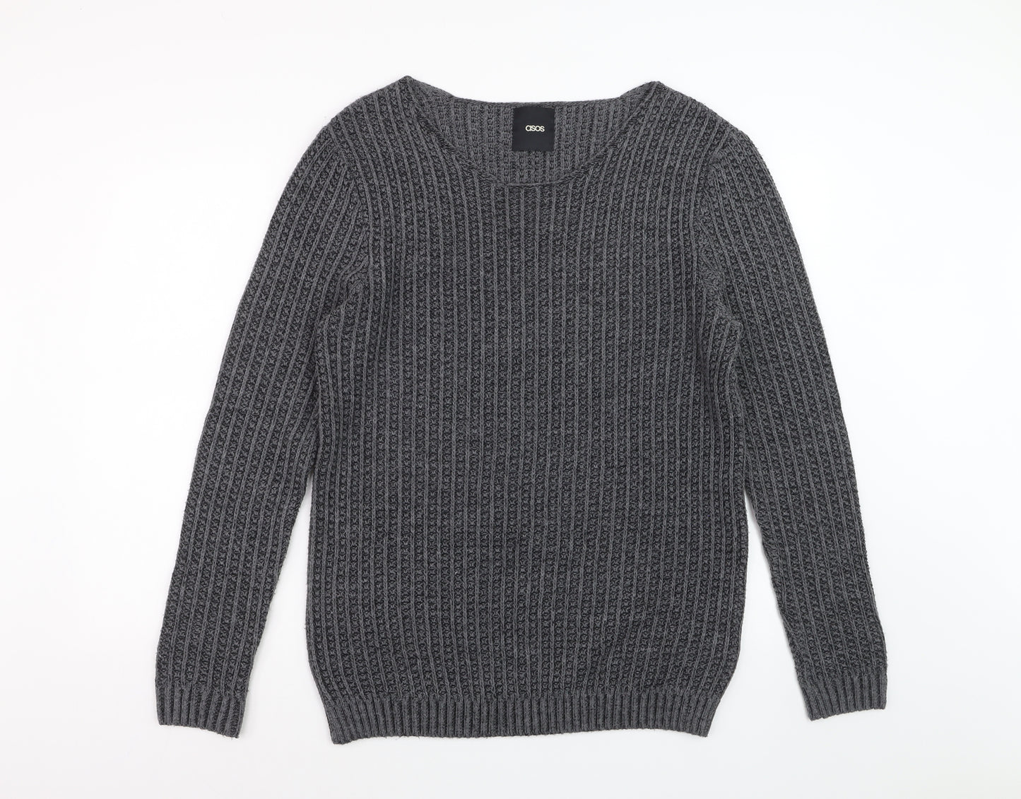 ASOS Women’s Grey Chunky Knit Pullover Jumper Size L