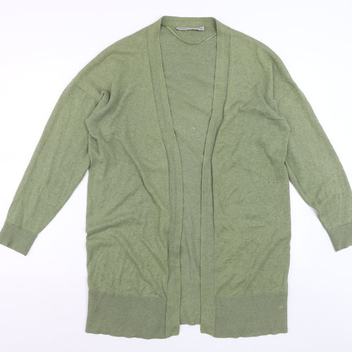 Oasis Women’s Green Long Cotton Cardigan Size S