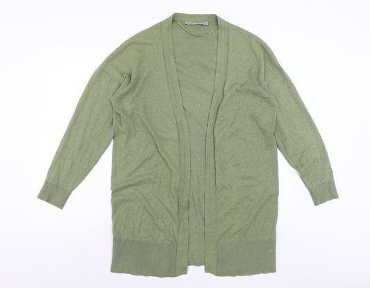 Oasis Women’s Green Long Cotton Cardigan Size S