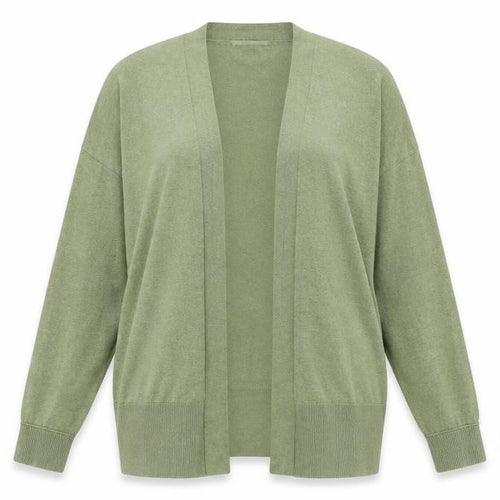 Oasis Women’s Green Long Cotton Cardigan Size S
