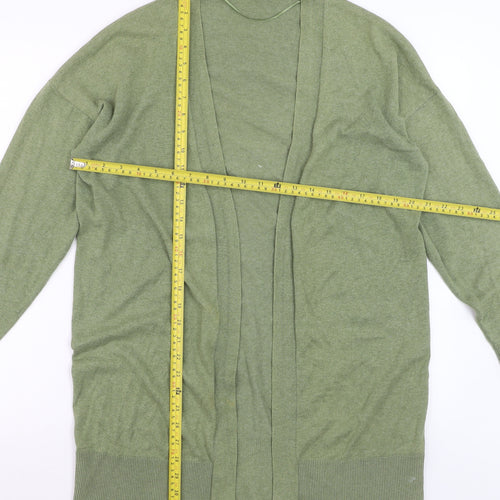 Oasis Women’s Green Long Cotton Cardigan Size S