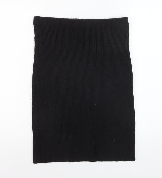 Next Petite Women's Black Knit Pencil Skirt Size 14