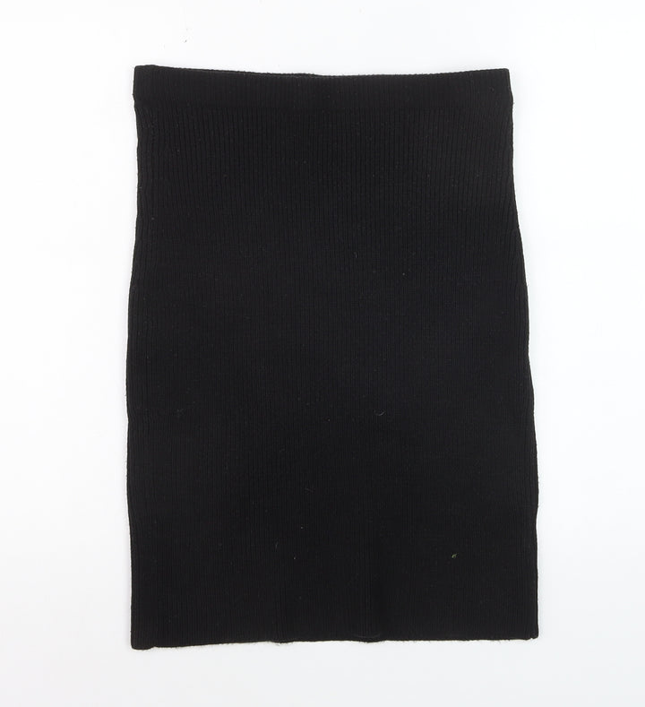 Next Petite Women's Black Knit Pencil Skirt Size 14