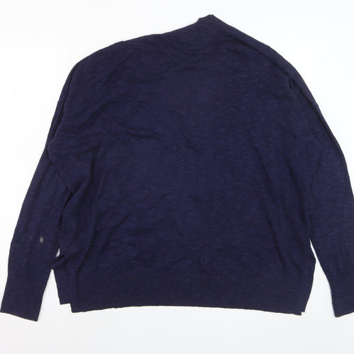 GAP Women’s Blue Cotton Rayon Long Sleeve Cardigan M