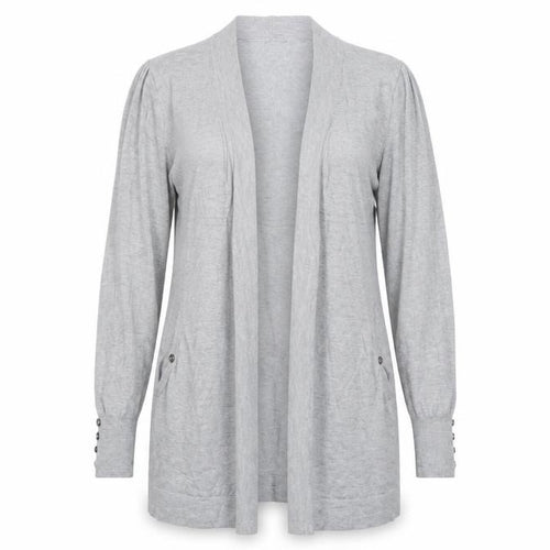 Wallis Women’s Grey Longline Cardigan Size 14 Lightweight Knit
