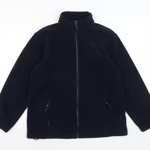 Marks and Spencer Men's Blue Fleece Full Zip Jacket Size M