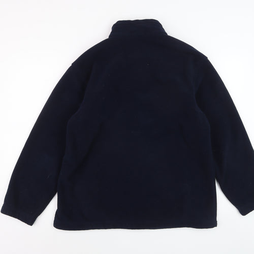 Marks and Spencer Men's Blue Fleece Full Zip Jacket Size M