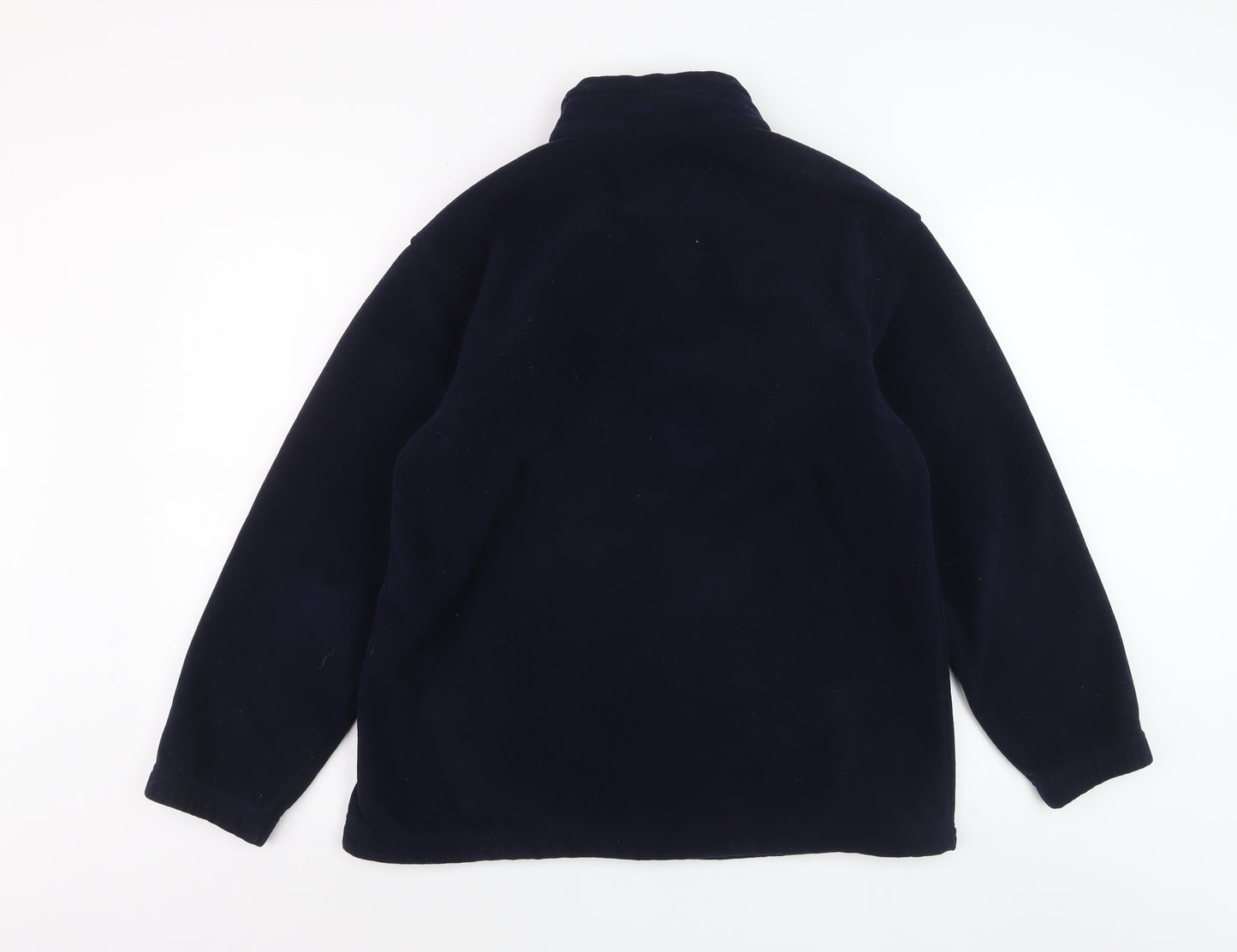 Marks and Spencer Men's Blue Fleece Full Zip Jacket Size M