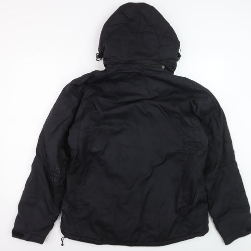 Ripley Men's Black Hooded Puffer Jacket L Waterproof Winter Coat