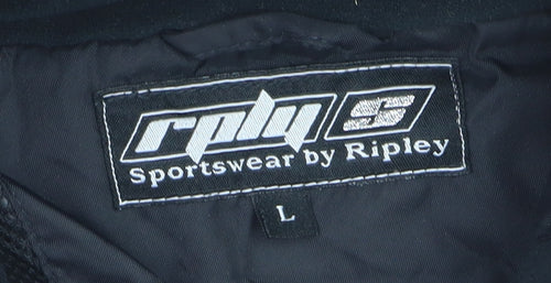 Ripley Men's Black Hooded Puffer Jacket L Waterproof Winter Coat