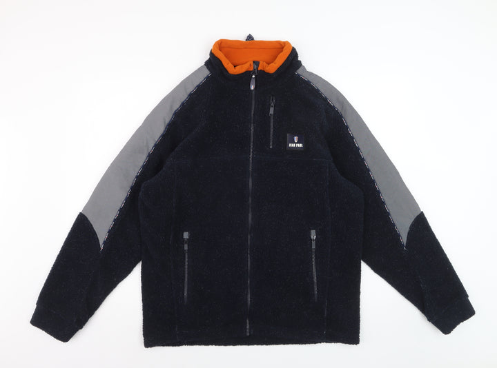 Jean Paul Men's Black Fleece Full Zip Jacket Size L Outdoor Casual