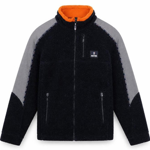 Jean Paul Men's Black Fleece Full Zip Jacket Size L Outdoor Casual