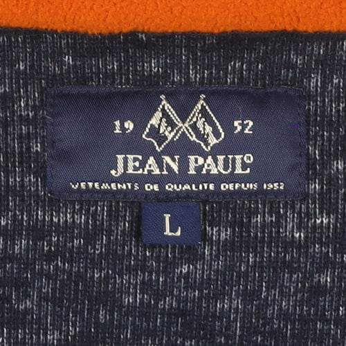 Jean Paul Men's Black Fleece Full Zip Jacket Size L Outdoor Casual