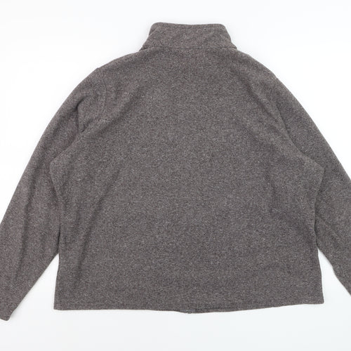 Marks and Spencer Women's Grey Fleece Full Zip Jacket Size 22