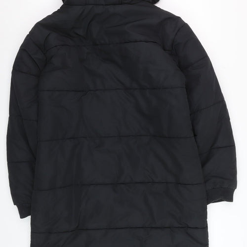 Marks and Spencer Women’s Black Long Hooded Puffer Coat Size 8