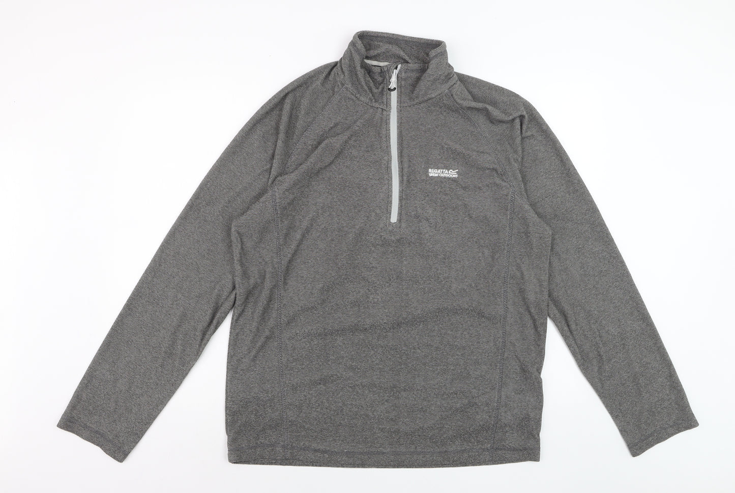 Regatta Men's Grey 1/4 Zip Pullover Sweatshirt Size L Outdoor Fleece