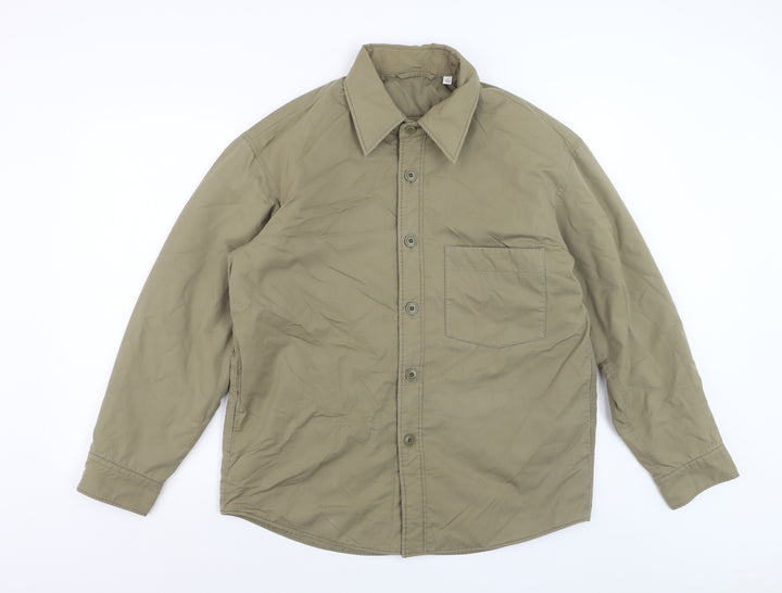 Uniqlo Men's Green S Basic Lightweight Cotton Jacket