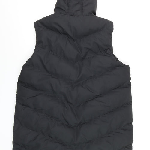 Fluid Women's Black Puffer Hooded Waistcoat Size 20